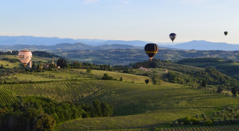 Voli in mongolfiera nel Chianti